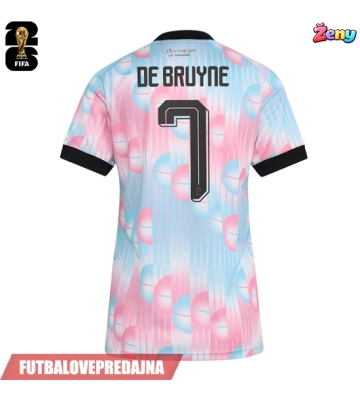Lacne Ženy Futbalové dres Belgicko Kevin De Bruyne #7 MS 2026 Krátky Rukáv - Preč